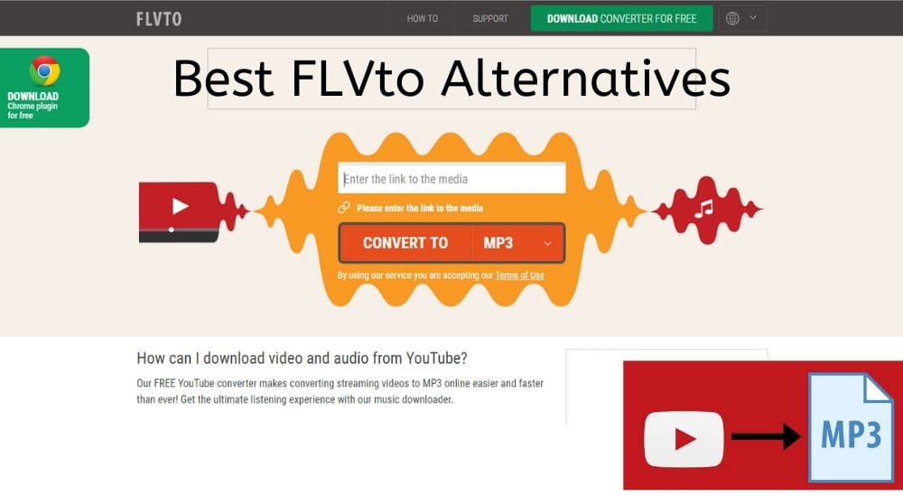 Flvto Alternatives to Convert YouTube Videos to Audio Files